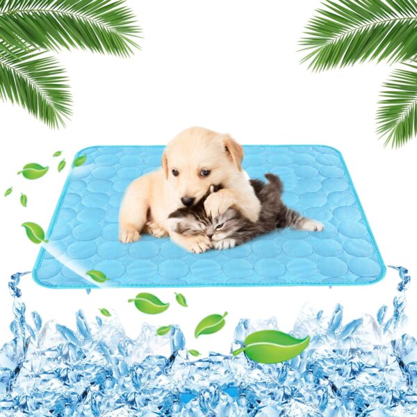 Yegookay Hundekühlmatte 62×50cm Selbstkühlend – Kühlbett für Hunde & Katzen Grösse M