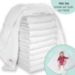 MAKIAN Mullwindeln 10er Pack 80x80 cm – Premium Baumwolle, Oeko-TEX® zertifiziert, kochfest – Bild 8