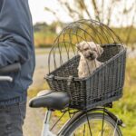 TRIXIE Fahrradkorb Weide für Hunde bis 8 kg – Sicherer Hundekorb für Gepäckträger – Bild 2