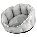 Queta Hundebett & Katzenbett 46x46x23cm – Plüsch Haustierbett mit Rutschschutz – Bild 5