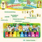 Dromlag Klaviermatte – Musikspielzeug mit 9 Tasten & Tierklängen für Babys ab 1 Jahr – Bild 3