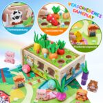 Montessori Holzspielzeug 7-in-1 Bauernhof – Motorik & Lernspiel für 1–3 Jahre – Bild 4