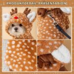 TECHEEL Weihnachts-Elchkostüm für Katzen & kleine Hunde Grösse L – Bild 3