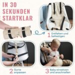 mineto Tragbare Sitzerhöhung – Klappbarer Kinderhochstuhl für Zuhause & Reisen – Bild 3