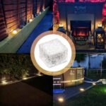 MEDOYOH 4er-Set Solar Pflastersteine Warmweiss – LED Wegbeleuchtung mit Lichtsensor für Garten – Bild 6