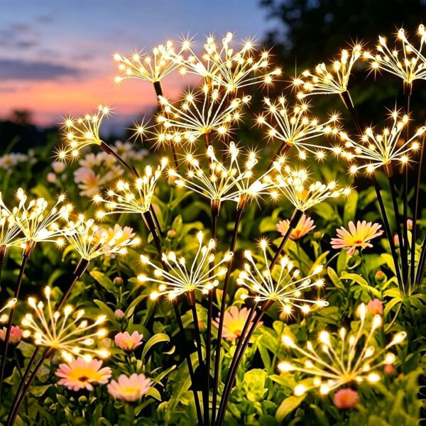 Joycome Solar-Feuerwerksleuchten 2er Set mit 160 LEDs – Gartenbeleuchtung für Balkon & Terrasse