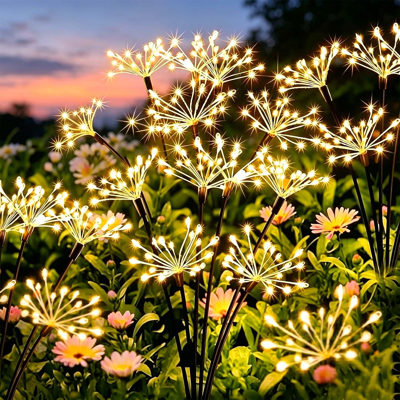 Joycome Solar-Feuerwerksleuchten 2er Set mit 160 LEDs – Gartenbeleuchtung für Balkon & Terrasse