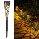 GEARLITE 4er Set Solarleuchten für Außen mit 2 LED & 800 mAh – IP65 Gartendeko