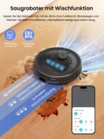 Lefant M2 Pro Saugroboter mit 5500Pa & Wischfunktion – dToF-Navigation für Tierhaare – Bild 2