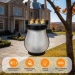 SLWOO Solar Laternen 2er Set – Realistische Flammeneffekte mit Hanfseil für Garten & Terrasse – Bild 5