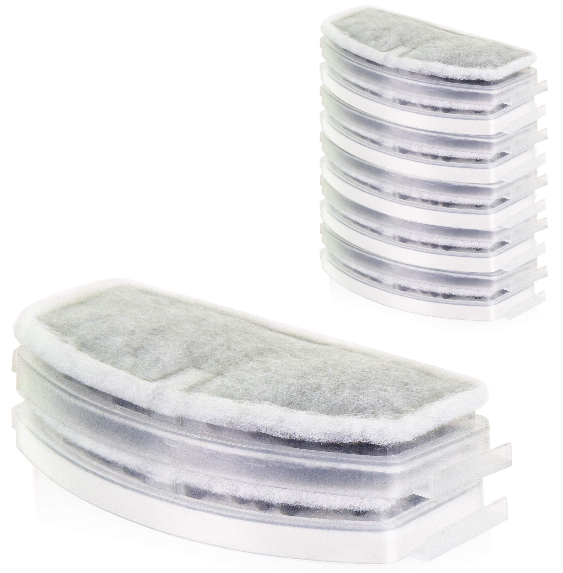 Tatzenglück 12er-Pack Aktivkohle-Filter für Haustier-Trinkbrunnen – Kompatibel mit Europet Bernina, EBI, Mango & Cascade