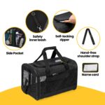 Conlun Katzentransportbox M – Flugzeugtauglich mit Sicherheitsschnalle für bis 7 kg – Bild 6
