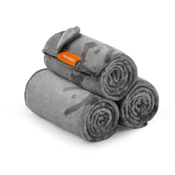 Feandrea Hundedecke 3er Set, 127 x 102 cm, Flanell – Waschbar für kleine & mittelgrosse Hunde
