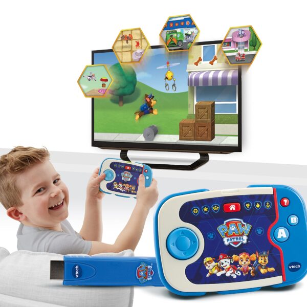 VTech ABC Smile TV PAW Patrol – TV-Lernkonsole mit HDMI-Stick für Kinder 3-7 Jahre