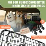 LOVPET® Hundetrenngitter Auto 92–152 cm – Universales Kofferraumgitter mit Sicherheitsgurten – Bild 6