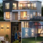 KUKAK LED Wandleuchte 24W mit Bewegungsmelder – IP65 Aussen- & Innenleuchte warmweiss – Bild 4