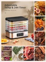 Yabano Dörrgerät mit 5 Etagen & Digitaler Steuerung – Obst, Gemüse & Beef Jerky – Bild 5