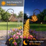 ZKLiLi Solar-Gießkanne mit LED-Lichtern – Wasserdichte Gartendekoration mit Kaskaden-Effekt – Bild 3