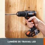 WORX WX108 Akku Bohrschrauber 20V mit 2x2Ah Akkus – Profi-Allrounder für Bohren & Schrauben – Bild 2