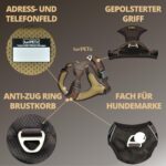 funPETic Hundegeschirr Essential Grösse L – Anti-Zug Brustgeschirr für grosse Hunde – Bild 4