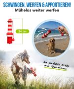 Rogz Lighthouse Wasserspielzeug für Hunde – Schwimmspielzeug mit Schnur & Apportiergriff – Bild 5