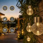 SC-Daily Solar-Hängeleuchten 8er Set – Warmweiss IP65 Gartenleuchten für Aussen – Bild 5