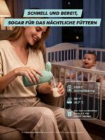 Wemoh Tragbarer Flaschenwärmer 450ml – 100W Schnellaufwärmung mit Selbstreinigung für unterwegs – Bild 6