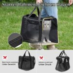 LE SURE Faltbare Katzentransporttasche 43.5x29.5x34 cm – Formstabil & Sicher für Reisen – Bild 2