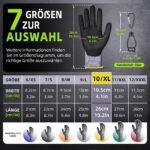 Nopaben 6er Pack Arbeitshandschuhe – Montagehandschuhe mit Nitrilbeschichtung für Handwerk – Bild 6