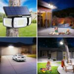INTELAMP Solarlampe mit Bewegungsmelder & Fernbedienung – 1200 Lumen, 270° Weitwinkel für Garten – Bild 6