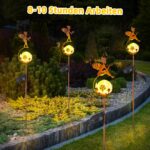 JOYCREATOR Solar Gartenleuchten 2er Set – IP65 Wasserdichte Fee Deko mit LED für Balkon & Terrasse – Bild 4
