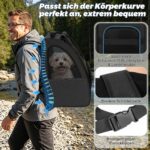 Aystkniet Haustier-Rucksack 34x29x43 cm – Katzen- & Hunderucksack mit Panoramafenster – Bild 3