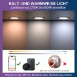 DUSKTEC LED Einbaustrahler RGB 4er Set – Smart Deckenspots mit Alexa & App-Steuerung – Bild 4