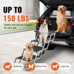VEVOR 4-stufige Hundetreppe bis 68 kg – Einstiegshilfe für Auto, SUV & Möbel – Bild 3