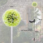 BUCASA Löwenzahn Solarleuchten 4er Set – Farbige LED Gartenleuchten IP65 für Balkon & Terrasse – Bild 5