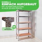 Ondis24 Thomas 2er-Set Schwerlastregal 90x40x180 cm – 875 kg Traglast – Bild 3