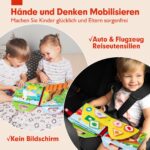 hahaland Bauernhof Busy Book ab 1 Jahr – 15-in-1 Montessori Lernspielzeug – Bild 7