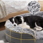 Gimars Orthopädisches Hundebett XL mit 28D Eierkarton-Schaum – Stützendes Hundesofa für grosse Hunde – Bild 6