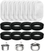 TOMXCUTE Ersatzfilter-Set für Katzenbrunnen – 16 Stück Kohle- & Schaumfilter