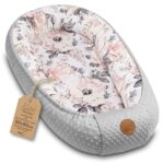 Totsy Baby Babynest 90x50 cm – Wärmenestchen aus Baumwolle & Minky für Neugeborene