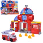 PAW PATROL Fire Rescue Feuerwehr-Station 38 cm mit Marshall & Wasserkanone
