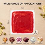 6er Set Silikon Dörrfolie mit Rand – Antihaft Backmatte für Dörrautomaten & Backofen – Bild 2