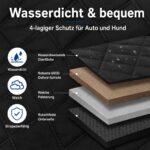 Sosayet Hundedecke Auto 137x147 cm – 4-in-1 Autoschondecke mit Sichtfenster & Sicherheitsgurt – Bild 4