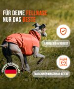 ZAUBERPFOTE® Hunderegenmantel London – Wasserdicht mit YKK® Reisssverschluss für alle Hundegrossen – Bild 6