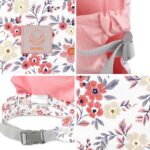 GAGAKU Puppentrage ab 3 Jahren – 100% Baumwolle Tragetuch mit verstellbaren Riemen Rosa – Bild 3