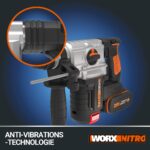 WORX WX380.9 Akku-Bohrhammer 20V – 3-in-1 Bohren, Hammerbohren & Meisseln – Bild 5