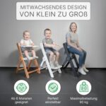 ZWERGHELD® Premium Kinderhochstuhl ZS3 – Mitwachsend bis 90kg, ab 6 Monaten – Bild 2