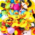 Mikulala 24er Set Gummienten – BPA-frei mit Quietscher & Abtropflöchern für Badespass – Bild 6
