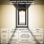 EBION Aussenwandleuchte E27 Aluminium – Moderne Wandlampe IP44 für Terrasse & Haustür – Bild 2