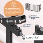 CASARIA Kaminschutzgitter 2er Set 612x76 cm – Kindersicherung mit Türschloss, ohne Bohren – Bild 6
